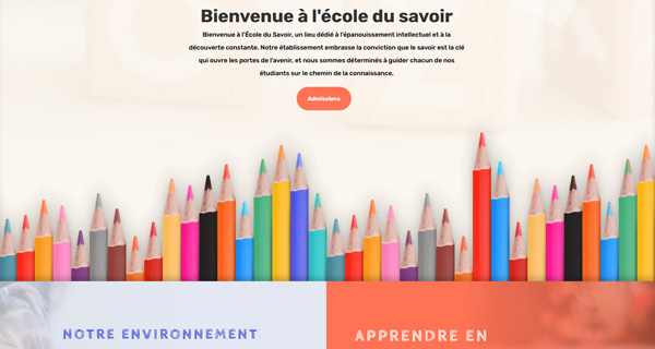 Création de site web éducatif